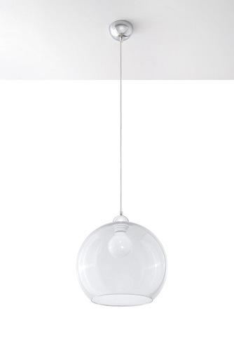 Lampa wisząca transparentna kula BALL 1xE27