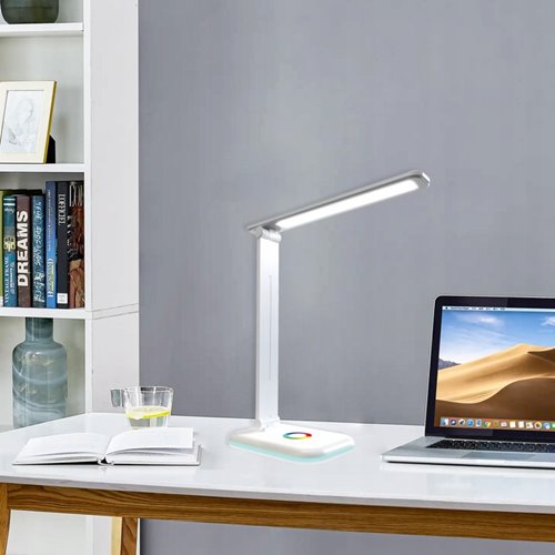 Lampka biurkowa LED RGB-CCT Werno 12W biała