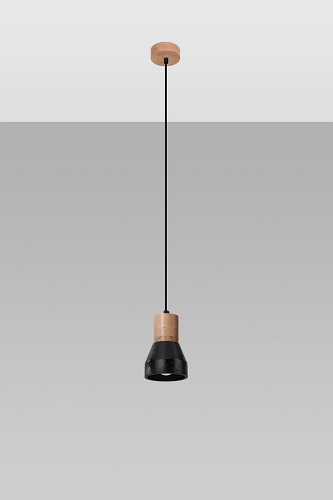 Lampa wisząca QUBIC 1xE27 czarna