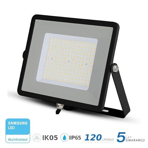 Projektor LED V-TAC 100W SAMSUNG SLIM Czarny 120lm/W VT-106 4000K 12000lm