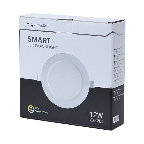 Panel LED SMART Wi-Fi 12W okrągły CCT 3000-6500K