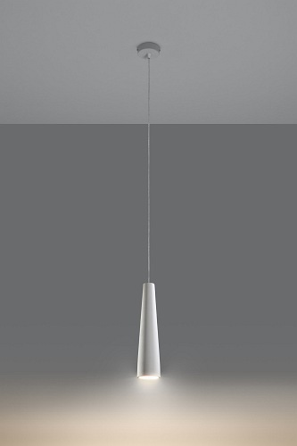 Lampa wisząca biała ceramiczna ELECTRA 1xGU10