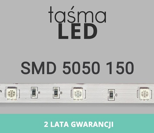 Taśma LED RGB 36W IP20 150xSMD5050 wielokolorowa