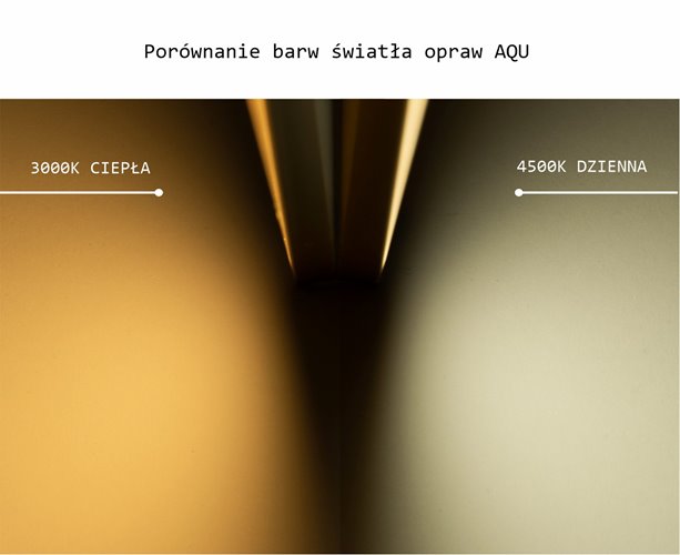 Oprawa liniowa LED IP68 AQU czarna 4500K 1,5m