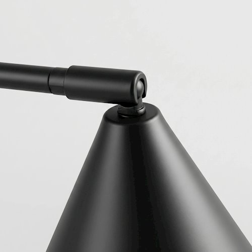 Lampa biurkowa ze stożkowym kloszem Nox 1xE14 czarna