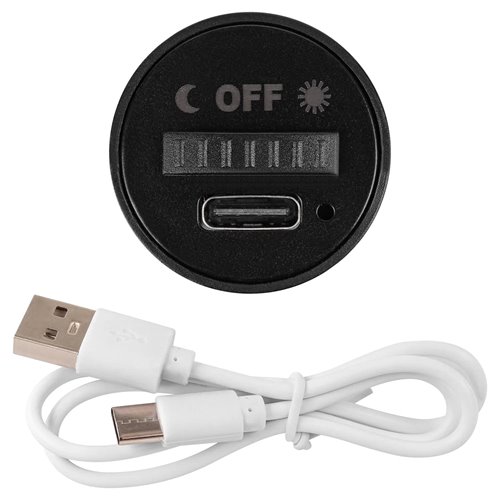 Kinkiet LED z akumulatorem USB na magnes 2,5W 250lm czarny