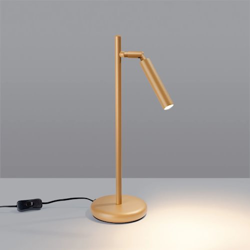 Lampa biurkowa Pastelo 1xG9 złota