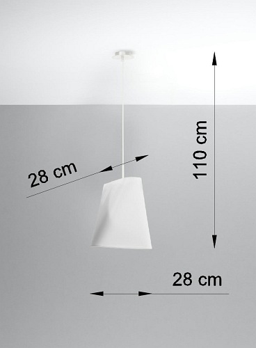 Lampa wisząca nowoczesna BLUM 1xE27 biała