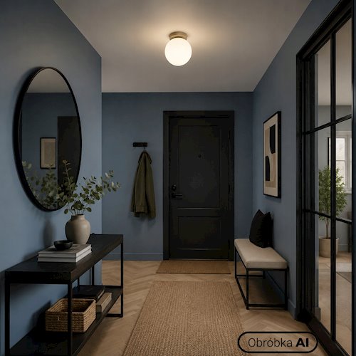 Lampa sufitowa mleczna kula Bali 15cm 1xE27 beżowa
