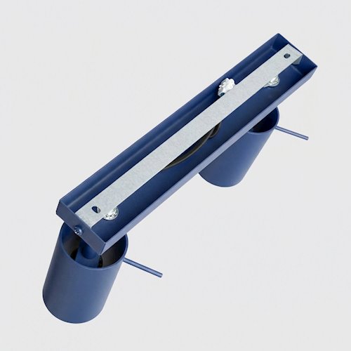 Kinkiet listwa z reflektorami Ring 2xGU10 ultramarynowy