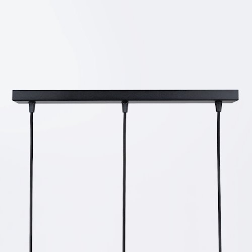 Lampa wisząca potrójna Brina listwa 3xG9 czarna