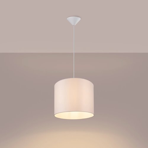 Lampa wisząca minimalistyczna Nova 30cm 1xE27 biała