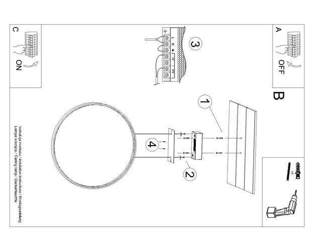 Lampa wisząca RIO 55 złota LED 3000K