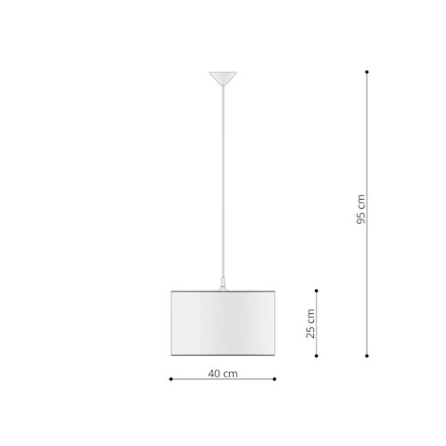 Lampa wisząca dziecięca Princess 40 1xE27 wielokolorowa