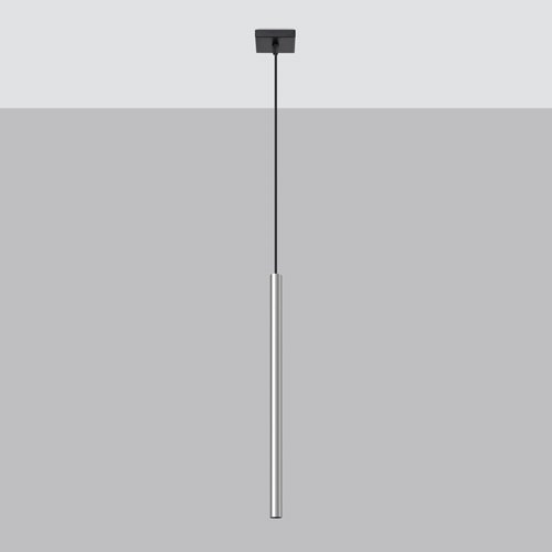 Lampa wisząca długa tuba PASTELO 1xG9 chrom