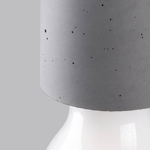 Lampa wisząca żarówka NESO 1xE27 szary beton