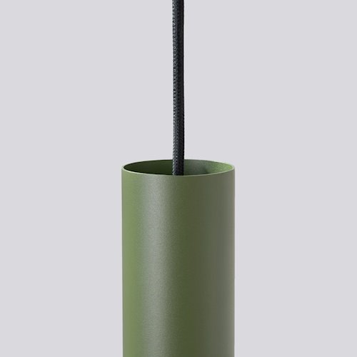 Lampa wisząca pojedyncza tuba Lagos 1xGU10 zielona oliwka