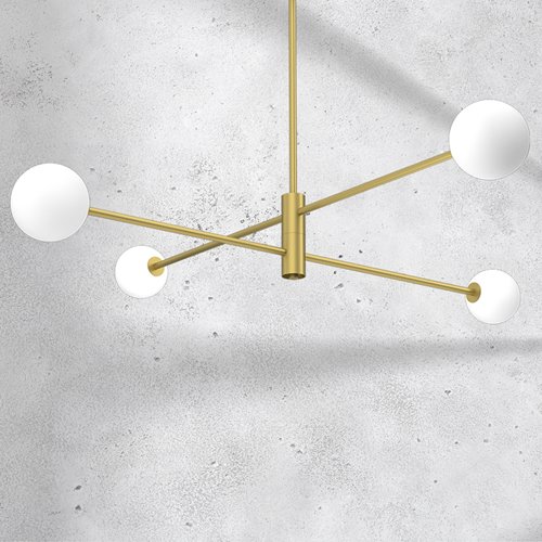 Lampa sufitowa 4-punktowa Dori Złota 4xG9