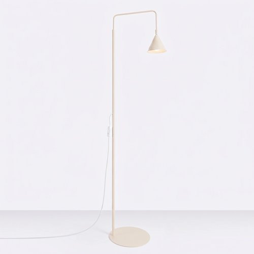 Lampa podłogowa ze stożkowym kloszem Nox 1xE14 beżowa