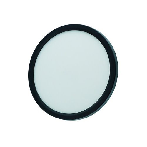 Panel LED okrągły czarny 18W natynkowy - przełącznik CCT