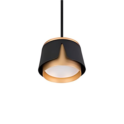 Lampa wisząca potrójna GX53 czarna-złoto
