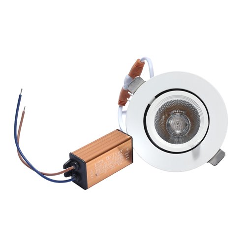 Oprawa LED Downlight regulowana biała 10W 850lm CRI90 4000K