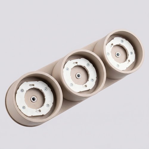 Lampa sufitowa potrójna tuba Modo 3xGx53 taupe