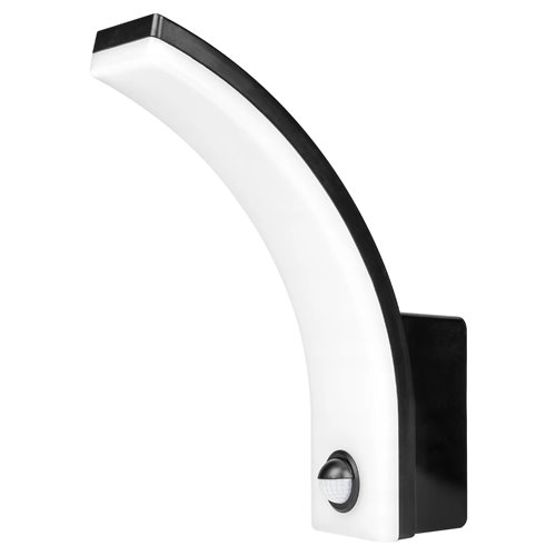 lampa elewacyjna czarna z czujnikiem