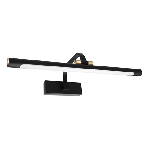 Kinkiet LED nad lustro Vinci 15W 60cm czarny 4000K