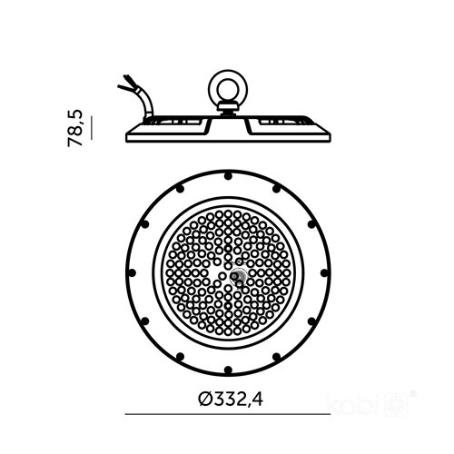 High Bay LED Graza 200W 24000lm 90° 4000K