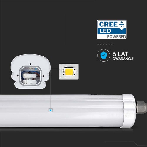 Lampa hermetyczna LED CREE 48W 150cm 6430lm 4000K