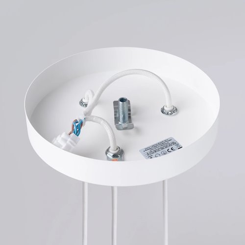 Lampa wisząca potrójna Prysm okrągła 3xG9 biała