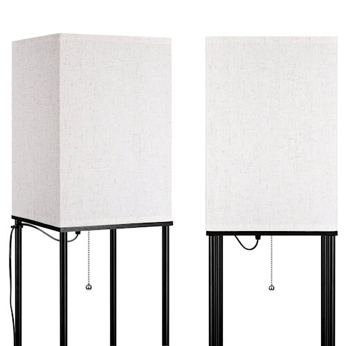 Lampa stojąca Square 1xE27 160cm czarna
