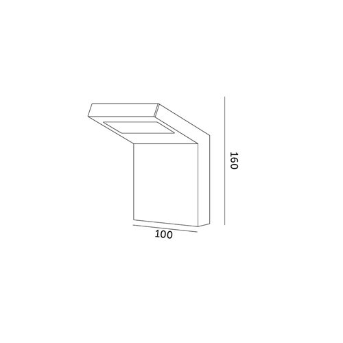 Kinkiet zewnętrzny LED INDUO 10W - Biała Neutralna