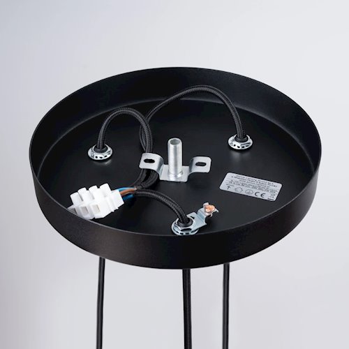 Lampa wisząca potrójna Prysm okrągła 3xG9 czarna