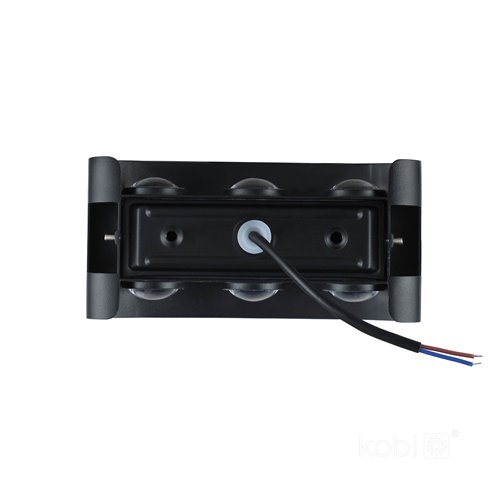 Kinkiet zewnętrzny góra dół Lumepra 6W 4000K czarny