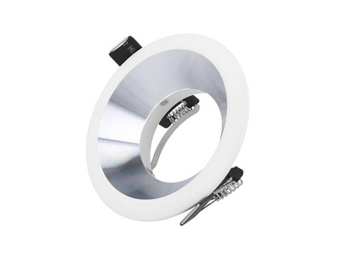Oprawa sufitowa LED line aluminiowa okrągła biało-srebrna