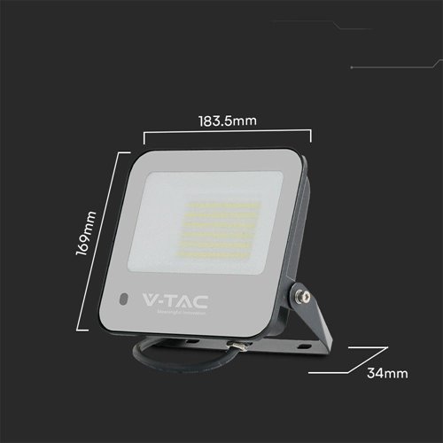 Halogen LED RGBW 6500K V-TAC 50W 4000lm z pilotem