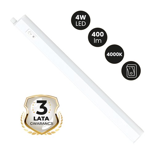 Świetlówka LED T5 4W 30cm 4000K ze zintegrowaną oprawą