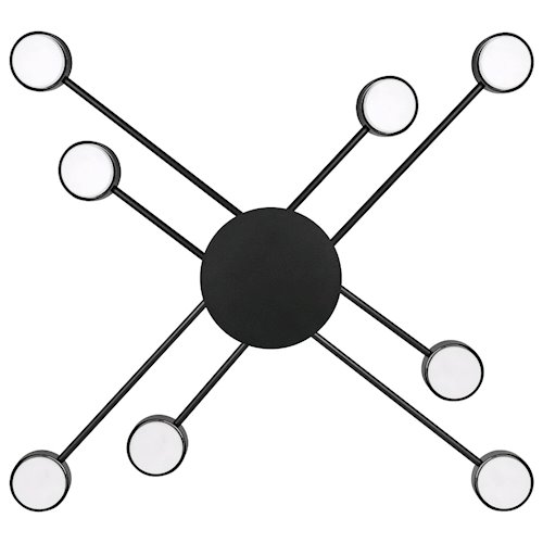 Żyrandol sufitowy Vecto 8xGX53 geometryczny czarny