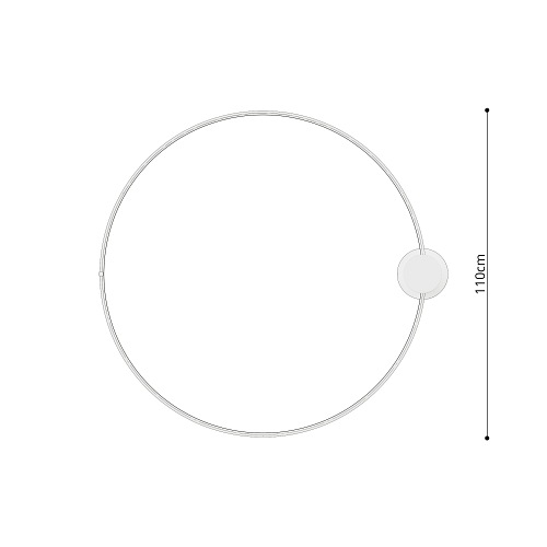 Plafon RIO 110 biały LED 3000K