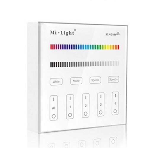 Mi-Light panel ścienny natynkowy RGB / RGBW 4-strefowy 2,4G