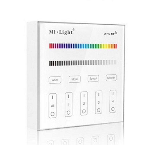 Mi-Light panel ścienny natynkowy RGB / RGBW 4-strefowy 2,4G