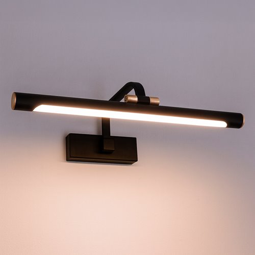 Kinkiet LED nad lustro Vinci 12W 40cm czarny 4000K