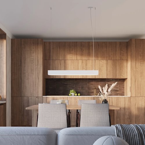 Lampa wisząca liniowa Spark 100cm 1xG13 8,5W 3000K biała