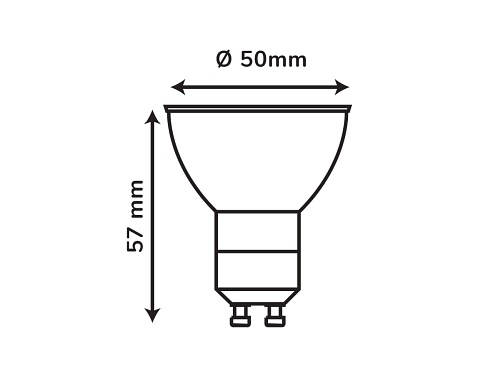 Żarówka LED GU10 5W ciepla