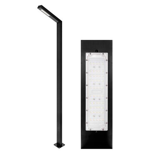 Latarnia ogrodowa LED 50W Posti 350cm 7000lm 120° 4000K czarna