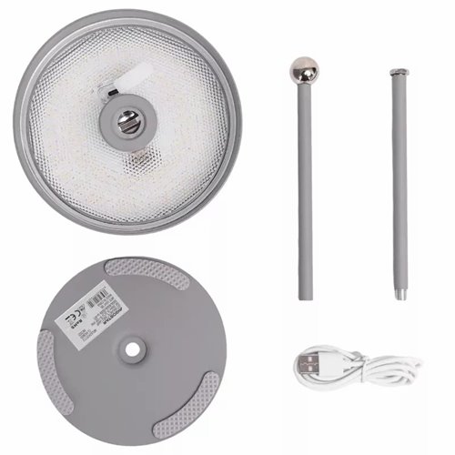 Lampa stołowa LED szara 5W 400lm 3CCT z akumulatorem