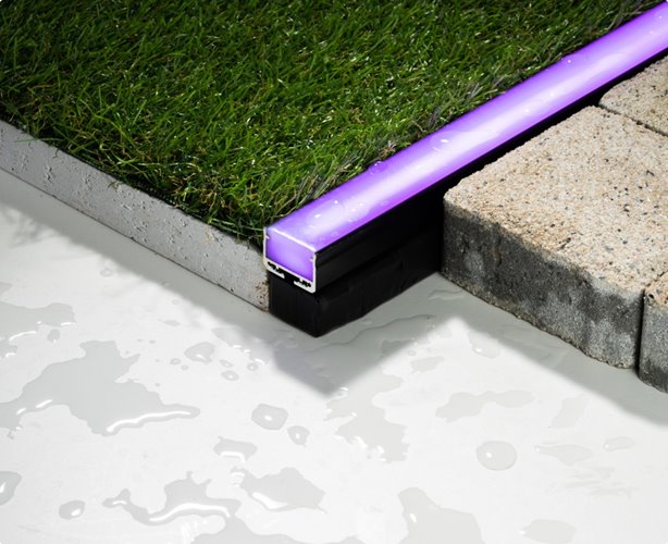 Oprawa liniowa LED IP68 Garden czarna RGB+CCT 3m