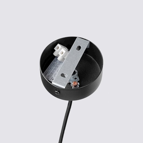 Lampa wisząca filcowa Pelta 1xGU10 czarno-żółta